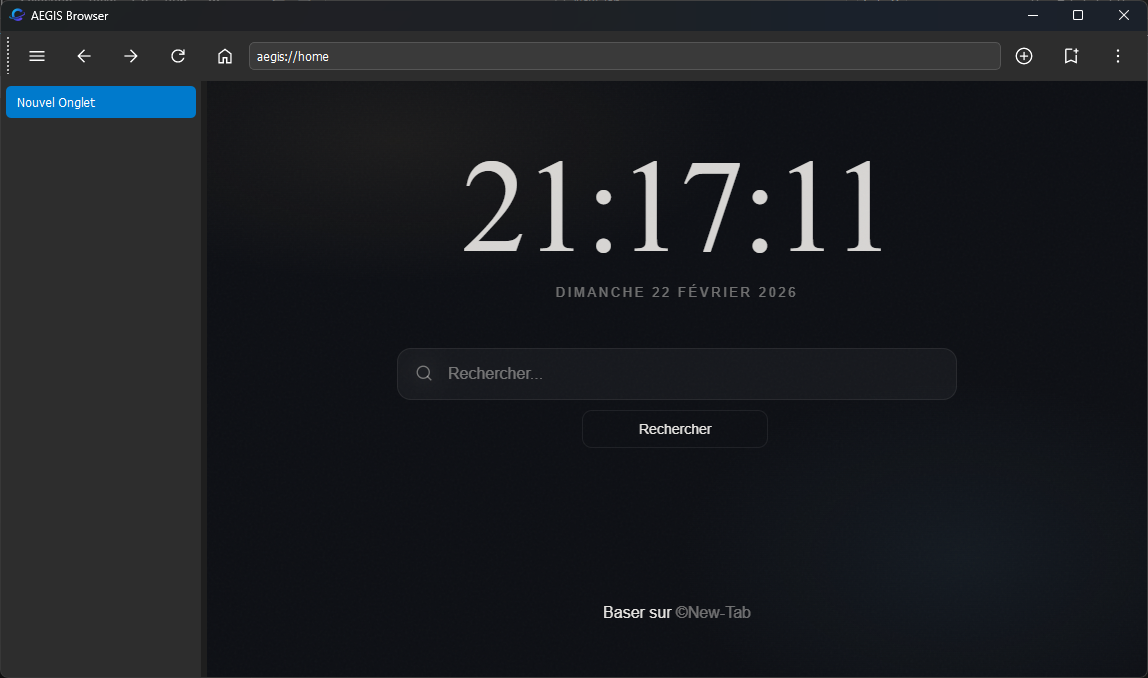 image du navigateur AEGIS
